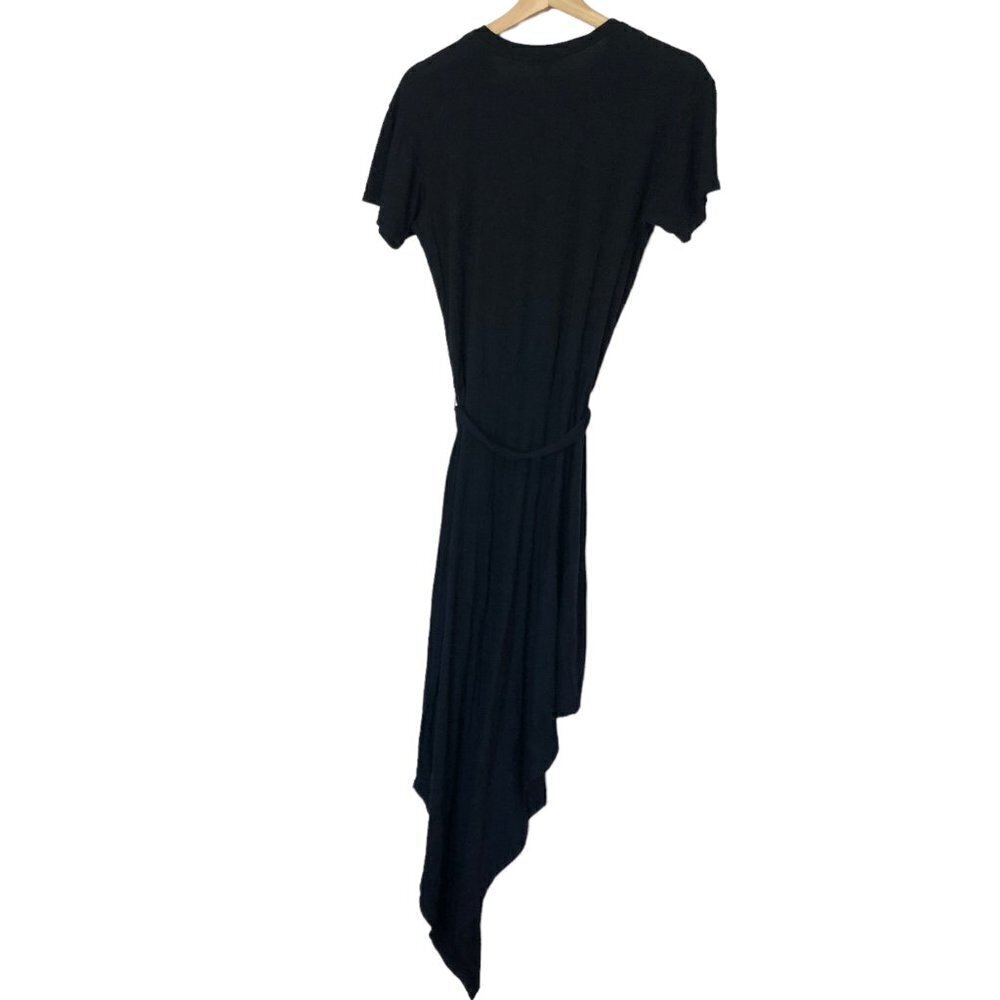 NWT Joie Knit Dress Size XS Midnight Blue Asymetrical Hem Belted Waist NEW - Picture 5 of 6